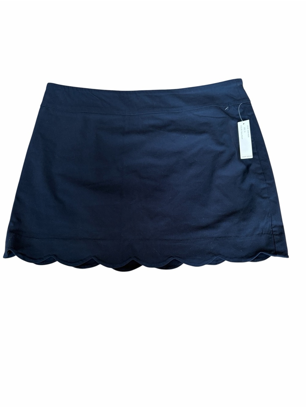 NWT Zac & Rachel Navy Scalloped Hem Athletic Skort
